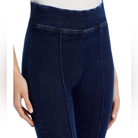 Frame Jetset Flare High Rise Pintuck Keller Jeans Denim Stretch Organic Cotton - Picture 7 of 15